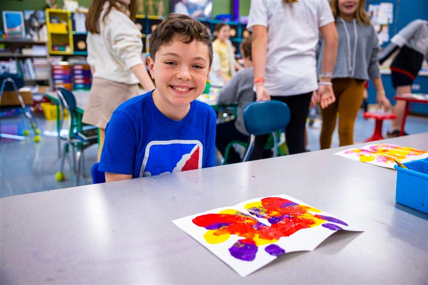 Students create print art